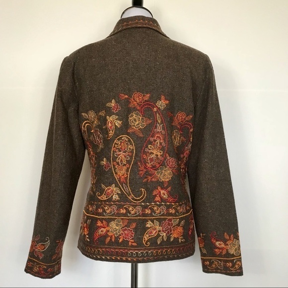 Coldwater creek embroidered jacket/Blazer S - Picture 4 of 8
